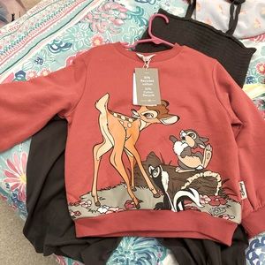 Nwt H&M bambi disney sweatshirt